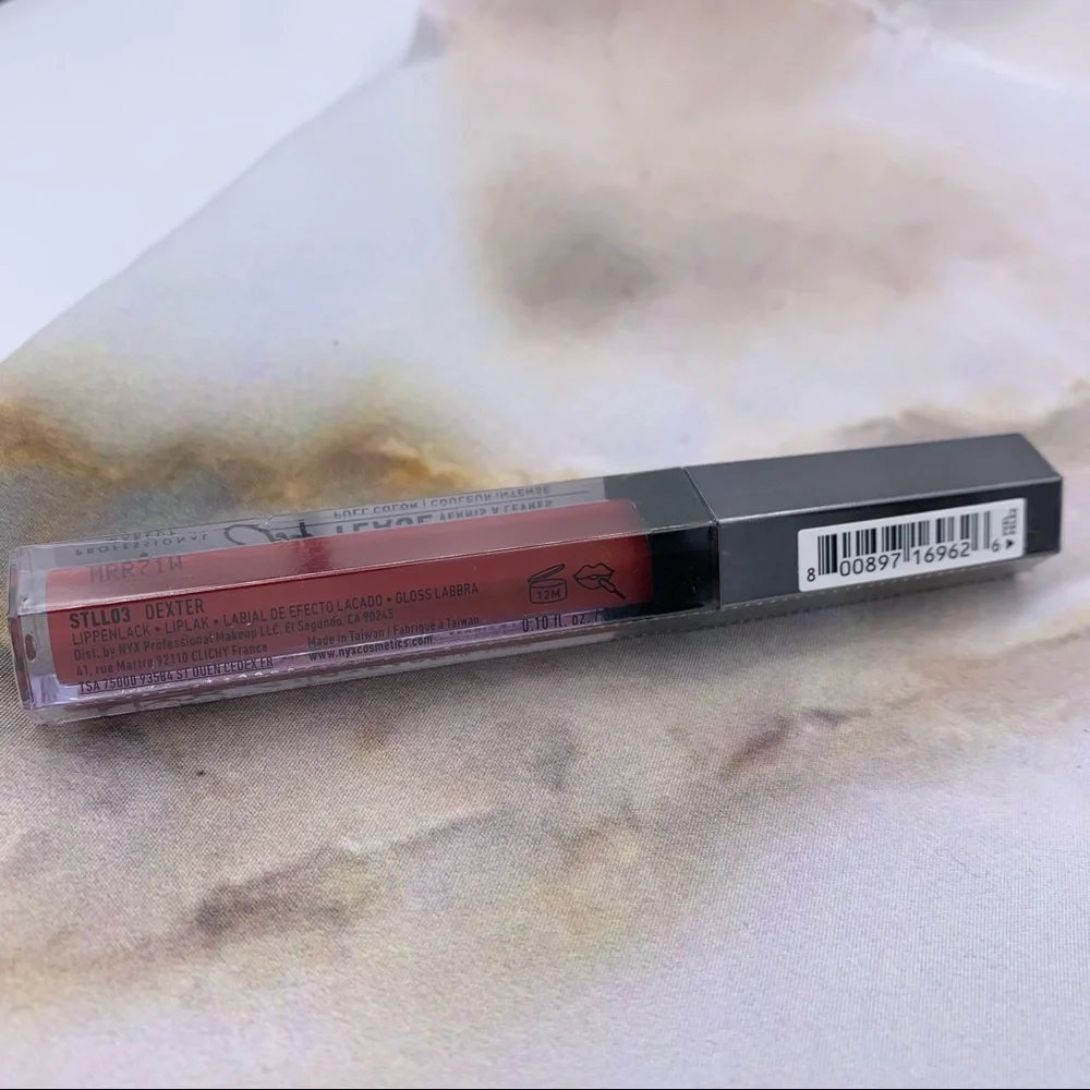 NYX slip tease lip lacquer full color, Dexter